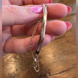 Kendra Scott rose gold adjustable bracelet with jewel stones